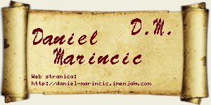 Daniel Marinčić vizit kartica